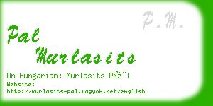 pal murlasits business card